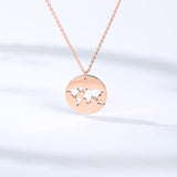 Geometric Round Stainless Steel Minimalist World – Jewelry Gift Ideas — 6