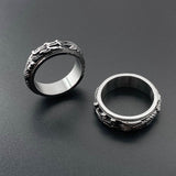 High End Atmosphere Retro T-Rex Ring Titanium – Unique Gift Ideas — 3