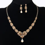 Diamond-encrusted Necklace And Earrings Set – Jewelry Gift Ideas — 7