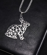 Hollow Stainless Steel Cute Animal Pendant Rabbit – Jewelry Gift Ideas — 2