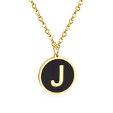 Golden English alphabet pendant – Jewelry Gift Ideas — 17
