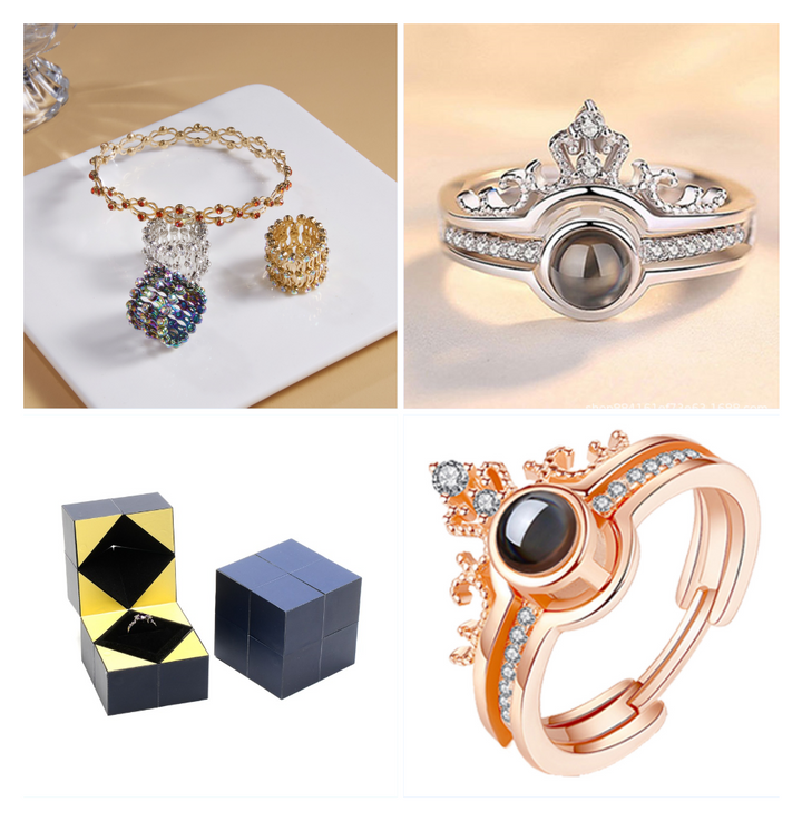 One hundred I love you ring projection crown – Gifts for Couples — 1