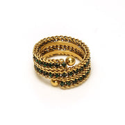Stainless Steel 18K Full Diamond Multilayer Ring – Birthday Gifts — 2