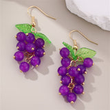 Vintage Design Grape Earrings For Women – Gifts for Her — 3