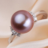 Natural freshwater pearl ring personality opening – Unique Gift Ideas — 4