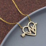 Ladies Simple Heart Shaped ECG Diamond Necklace – Jewelry Gift Ideas — 4
