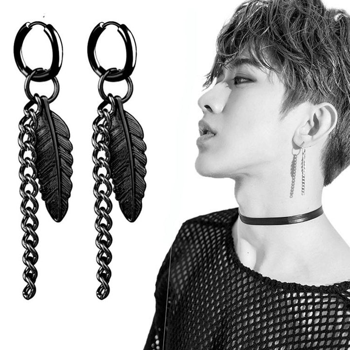 Feather earrings – Birthday Gifts — 1