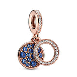 Blue Double Patch Pendant Green Paver Round Tag – Jewelry Gift Ideas — 5