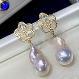 Natural Baroque Shaped Pearl Earrings – Meaningful Gifts — 5