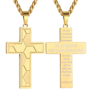 Men's Stainless Steel Lettering Cross Necklace – Jewelry Gift Ideas — 9