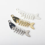 Creative Alloy Fishbone Small Pendant Diy – Jewelry Gift Ideas — 5