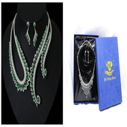 INS Wind Zircon Necklace Earring Set – Jewelry Gift Ideas — 7