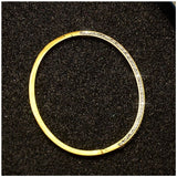 Double Row Drill Zircon Full Star Gold Titanium – Jewelry Gift Ideas — 4