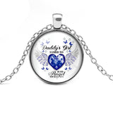 12 Colors Birthstone Angel Wings Necklace Daddy's – Jewelry Gift Ideas — 9