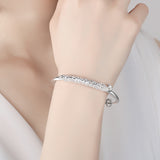 Embossed Copper And Silver Plated Bracelet – Jewelry Gift Ideas — 3