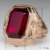 Simple Zircon Inlaid Large Gemstone Men's Business – Gifts for Him — 3