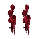 Alloy Spray Paint Multilayer Tassel Petal Earrings – Practical Gifts — 5