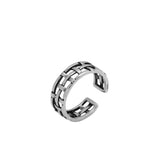 Women's Vintage Woven Mesh S925 Sterling Silver Ring – Gifts for Her — 4