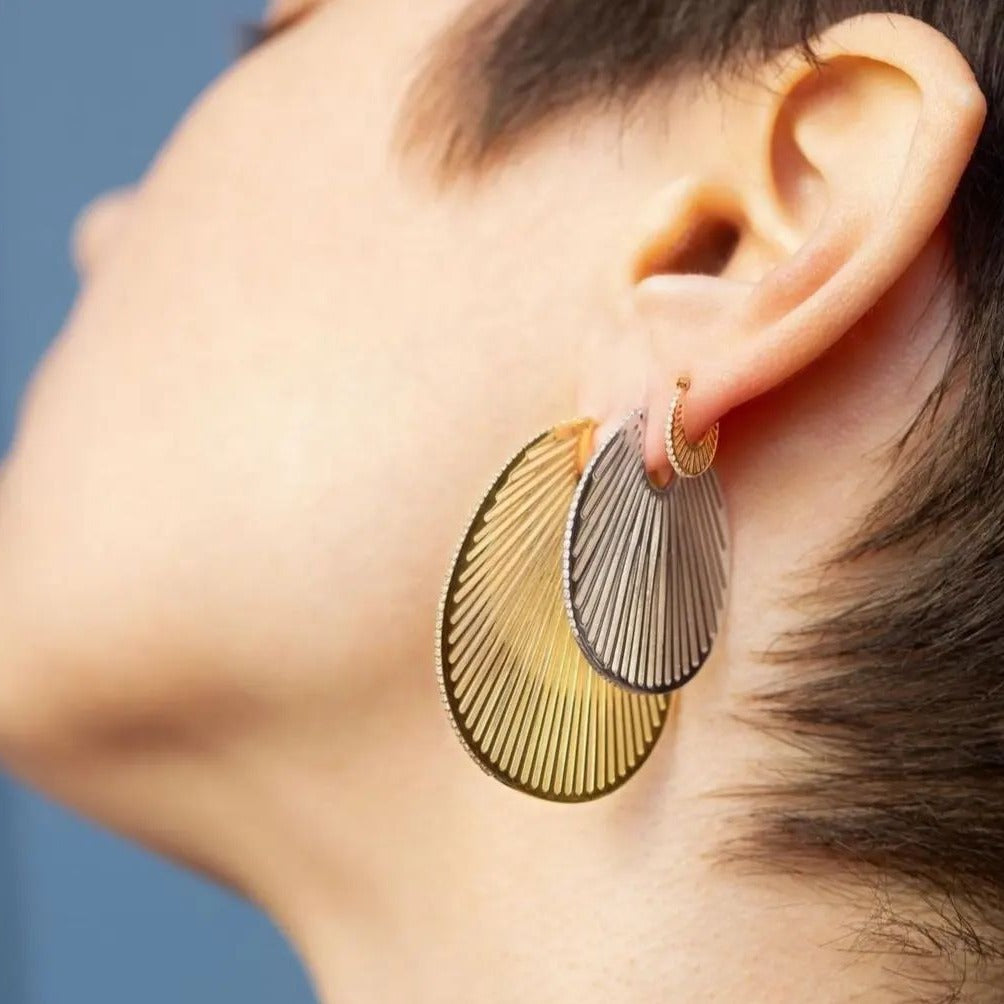 18K Gold & Small Medium And Large Brass Zircon – Unique Gift Ideas — 1