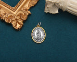 S925 Sterling Silver Lady Portrait Cross Round – Jewelry Gift Ideas — 8