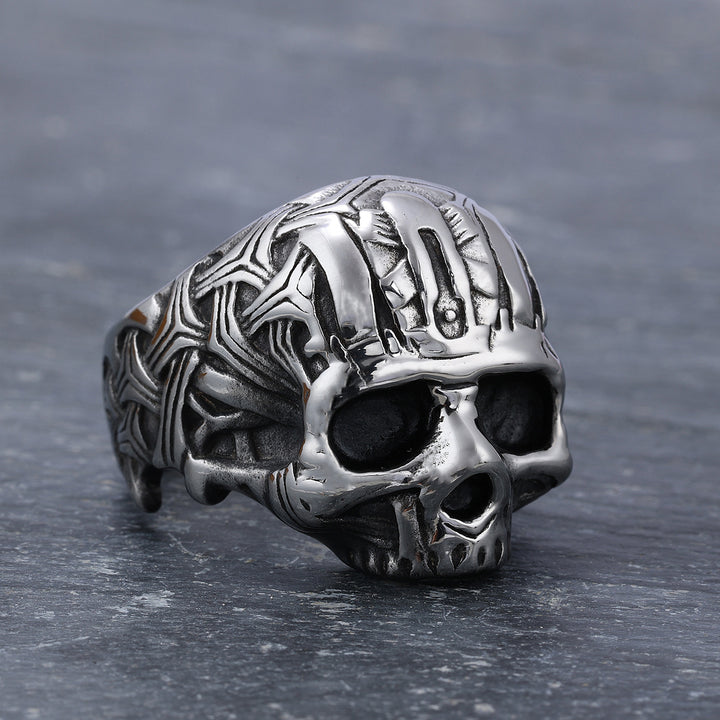Skull Shaped Men's Titanium Steel Ring – Gifts for Him — 1