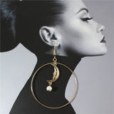 Temperament Sun Moon Pearl Earrings Retro Personality – Stylish Gifts — 8