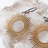 Vintage Ring Hollow Metal Distressed Earrings Ethnic – Stylish Gifts — 4