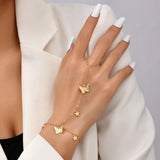 Sequin Chain Ring Link Bracelet European And American – Stylish Gifts — 2