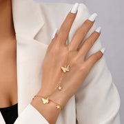 Sequin Chain Ring Link Bracelet European And American – Stylish Gifts — 2