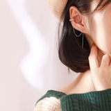 Flash Diamond Wave Ear Clip Box Chain Earrings – Useful Gifts — 5