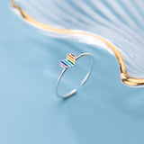 Cute rainbow love adjustable ring – Gifts for Couples — 3