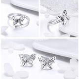 S925 Silver Butterfly Dream Ring Earring Jewelry – Jewelry Gift Ideas — 6