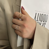 Sterling Silver Love Ring Personality Hollow Hong Kong – Stylish Gifts — 1