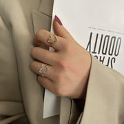 Sterling Silver Love Ring Personality Hollow Hong Kong – Stylish Gifts — 1