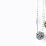Simple Wild Volcanic Stone Round Bead Necklace – Jewelry Gift Ideas — 14