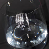 Zirconia Crystal Water Drop Zircon Geometry Rings – Gifts for Her — 3
