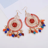 Exaggerated Disc Tassel Earrings Retro Style – Stylish Gifts — 3