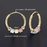 Hollow Rosette Earrings With Gold Contrast – Special Occasion Gifts — 10