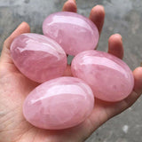 Natural pink crystal crystal egg shape – Everyday Gifts — 5