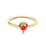 Small Hollow Drop Shaped Ring – Thoughtful Gifts — 5