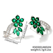 Women's Colorful Zircon Crystal Stud Earrings – Gifts for Her — 7