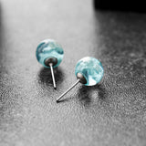 Transparent spherical resin earrings – Special Occasion Gifts — 4