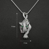 Titanium Steel Leopard Head Pendant Necklace – Jewelry Gift Ideas — 5