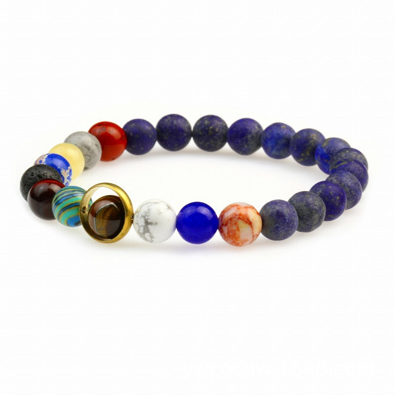 Cosmic Galaxy Eight Planets Natural Stone – Jewelry Gift Ideas — 1