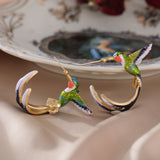 Creative Cute Hummingbird Shape Drop Earrings – Holiday Gift Ideas — 5