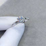 Moissanite White D Color High Clarity Ring – Stylish Gifts — 5