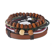 Leather Bracelet Men Multilayer Bead Bracelet – Jewelry Gift Ideas — 2