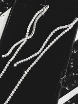 Silver needle long tassel earrings female – Gifts for Her — 3
