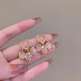 Cat's Eye Earrings Drop Female Earrings Studs All – Stylish Gifts — 11