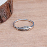 Thai Silver Feather Silver Ring – Gift Ideas — 2